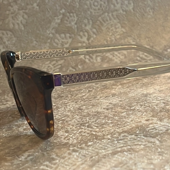 Brand New Kate Spade Philippa Cat Eye Tortoise Polarized Sunglasses Brown Lens - Picture 6 of 16